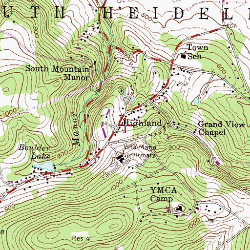 Topographic Map of Rose Kearney House-Women's Extended Treatment Services, PA