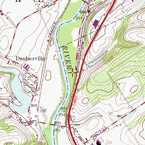 Topographic Map of Schellhammer Speedway, PA