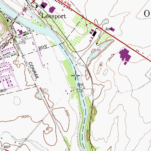 Topographic Map of Schuylkill River Water Trail, PA
