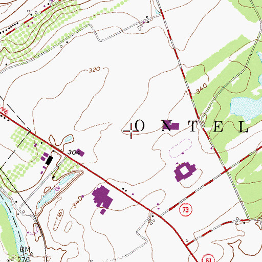 Topographic Map of Schuylkill Valley Elementary School, PA