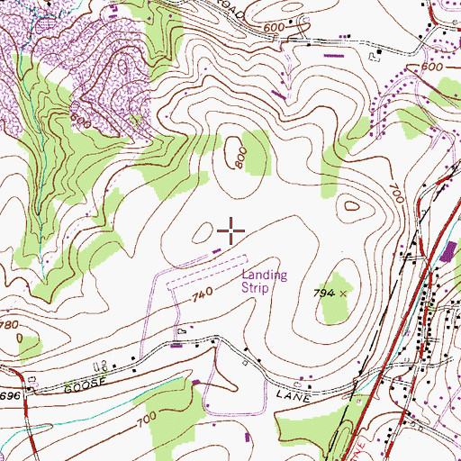 Topographic Map of Shiloh Hills Elementary School, PA