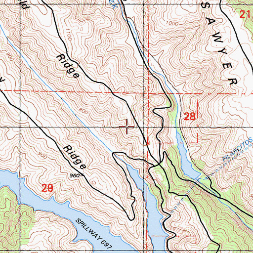 Topographic Map of San Francisco State Fish and Game Refuge, CA