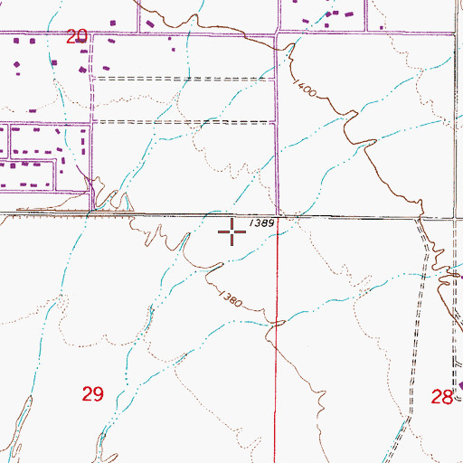 Topographic Map of Heritage Court, AZ