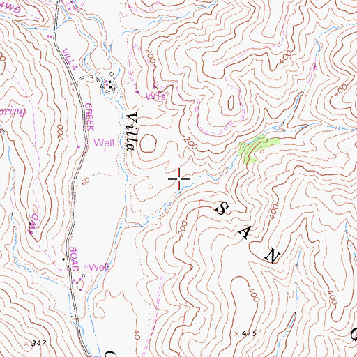 Topographic Map of San Geronimo, CA