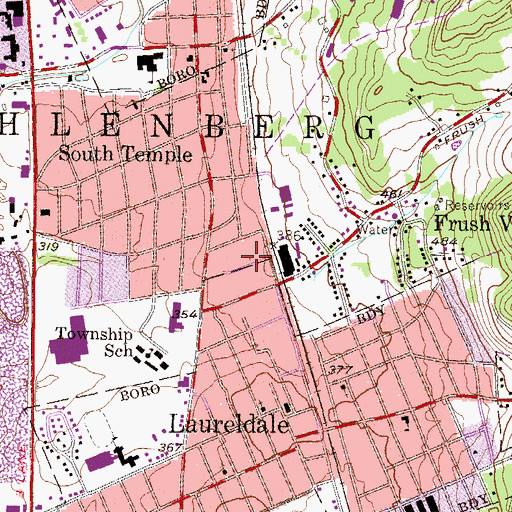 Topographic Map of Mighty Mite Field, PA