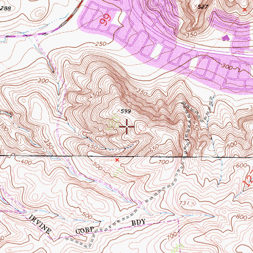 Topographic Map of San Joaquin, CA