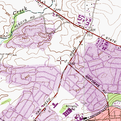 Topographic Map of Glad Tidings Assembly of God, PA