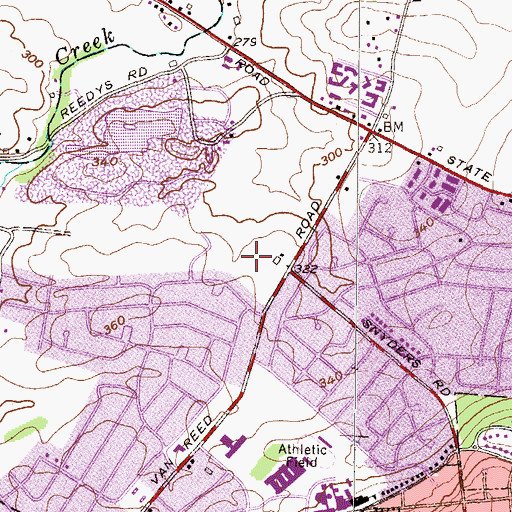 Topographic Map of Glad Tidings Assembly of God, PA