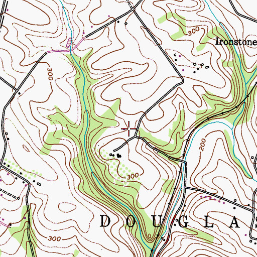 Topographic Map of Glen Dale Swimming Association, PA