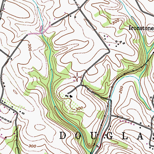 Topographic Map of Glen Dale Swimming Association Pool, PA