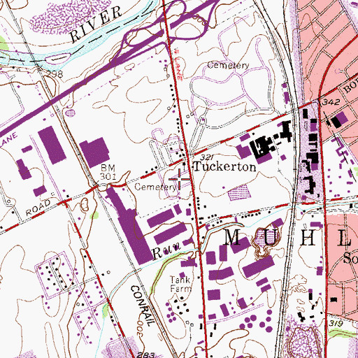 Topographic Map of Good Shepherd Cemetery, PA