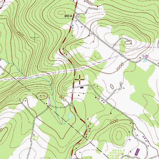 Topographic Map of Haas Field, PA