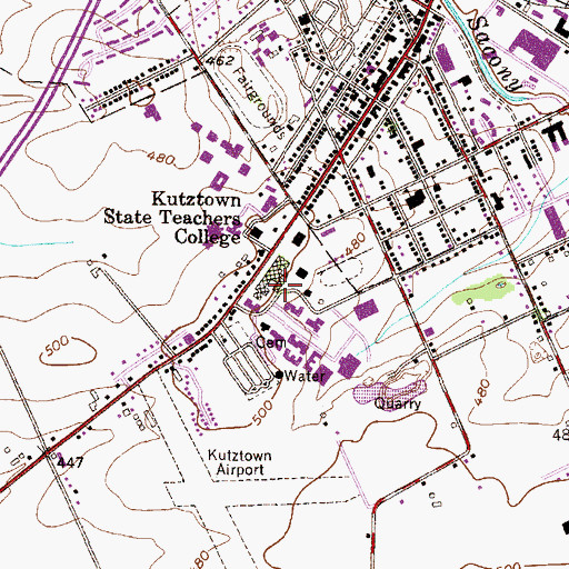 Topographic Map of Health and Wellness Center, PA