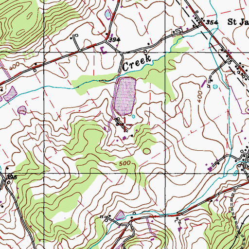 Topographic Map of High Point Camp, PA
