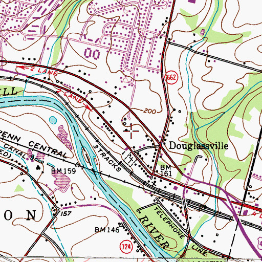 Topographic Map of Irey Mansion, PA