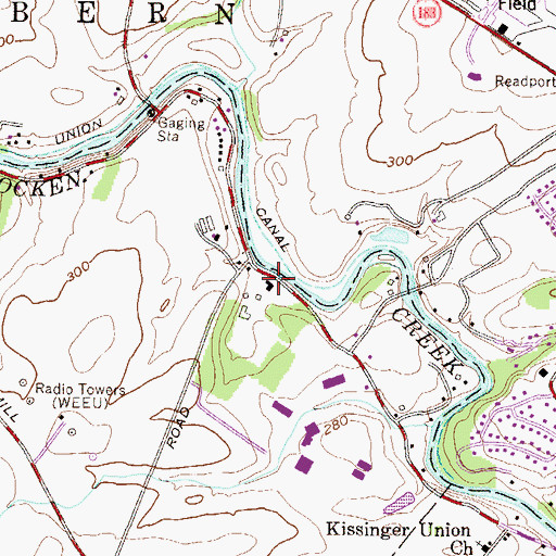 Topographic Map of Janssen Office Building, PA