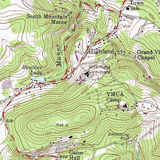 Topographic Map of Jasper C. Chen See, MD Adolescent Center, PA