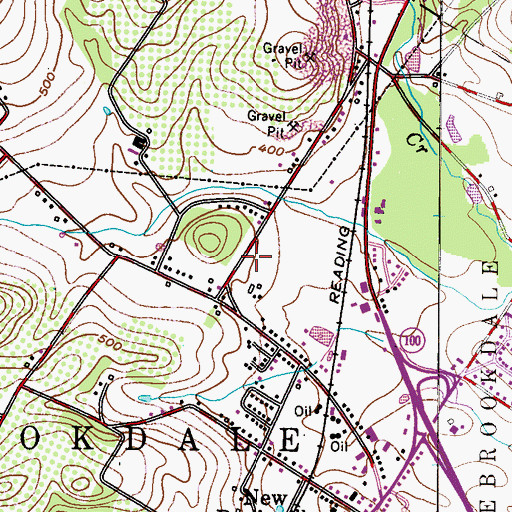 Topographic Map of Jehovah's Witnesses Kingdom Hall, PA