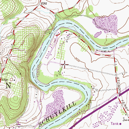 Topographic Map of Jim Dietrich Park, PA