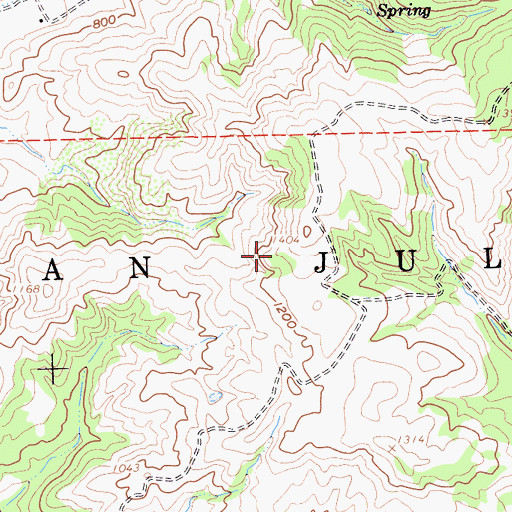 Topographic Map of San Julian, CA