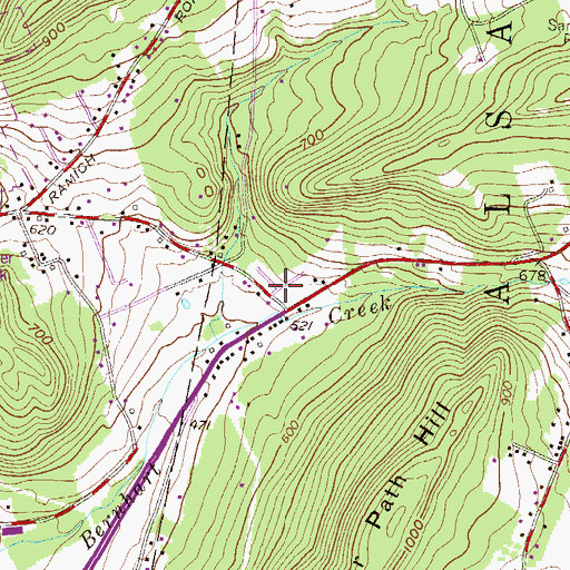 Topographic Map of Urban Acres Trailer Park, PA