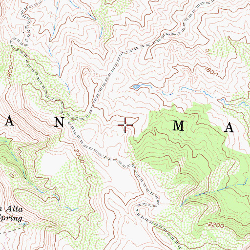 Topographic Map of San Marcos, CA