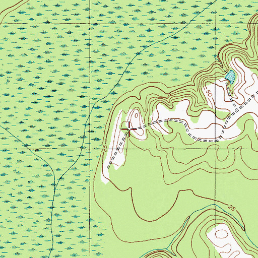 Topographic Map of Atlantic Industrial Park A, SC