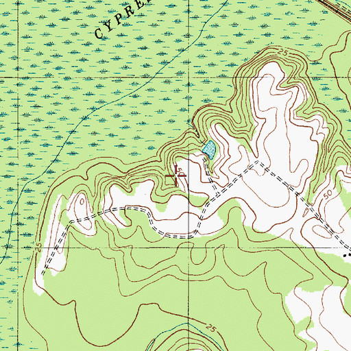 Topographic Map of Atlantic Industrial Park B, SC