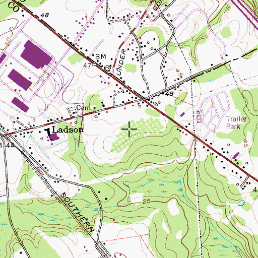 Topographic Map of College Park Business Center, SC