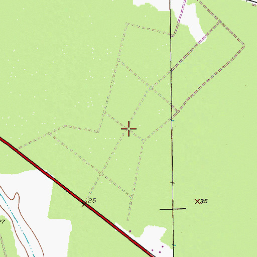 Topographic Map of Georgetown County Business Center, SC