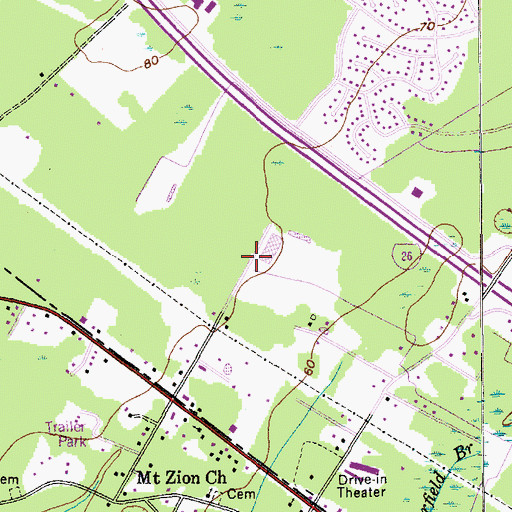 Topographic Map of Interstate 26 Commerce Center, SC