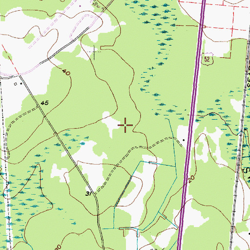Topographic Map of Mount Holly Commerce Park, SC