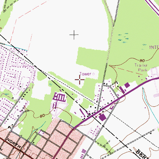 Topographic Map of Summerville Business Center, SC