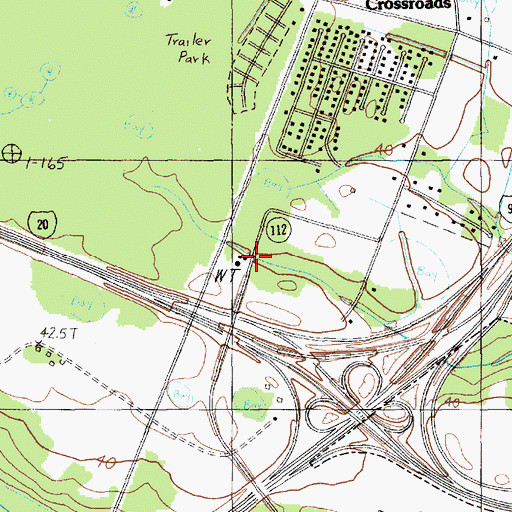 Topographic Map of Westside Business Center A, SC