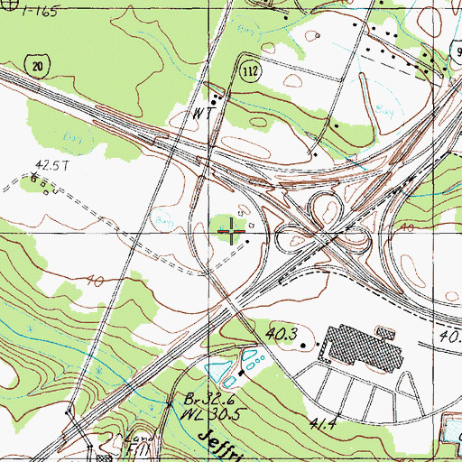 Topographic Map of Westside Business Center C, SC