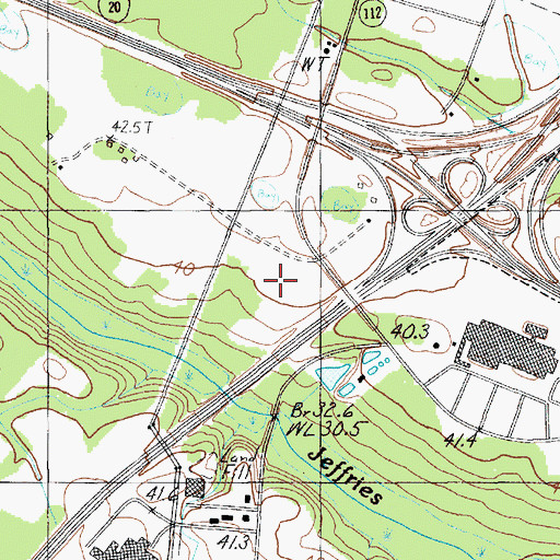 Topographic Map of Westside Business Center D, SC