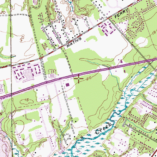 Topographic Map of Fairmont Plaza, SC