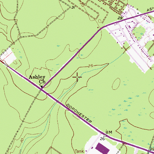Topographic Map of Festival Center, SC