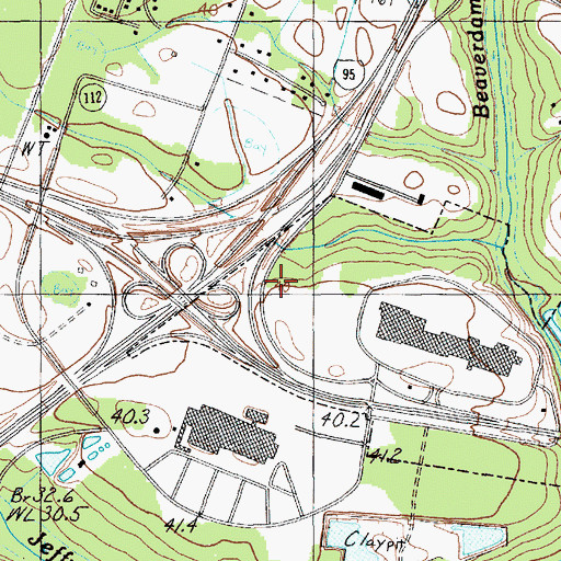 Topographic Map of Florence Commons, SC