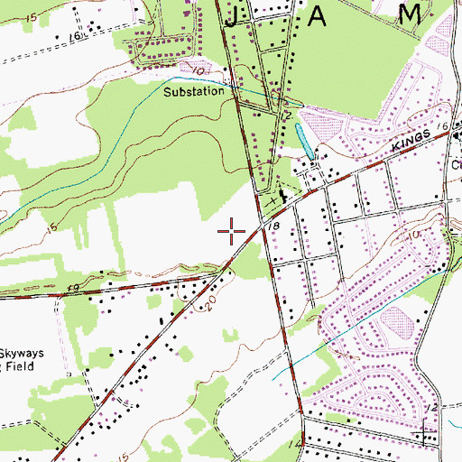 Topographic Map of Island Plaza, SC