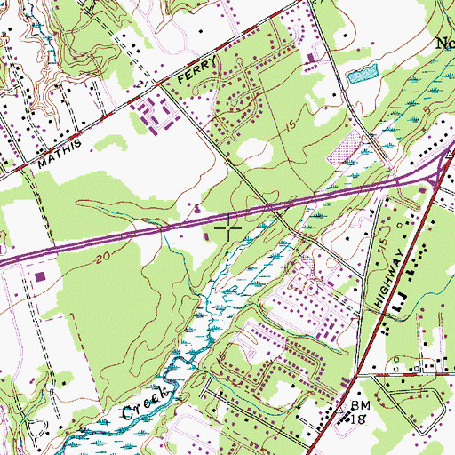 Topographic Map of Market Center, SC