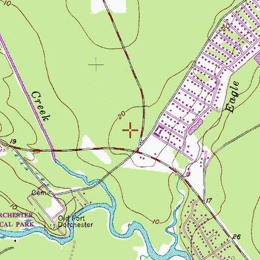 Topographic Map of Oakbrook Shopping Center, SC