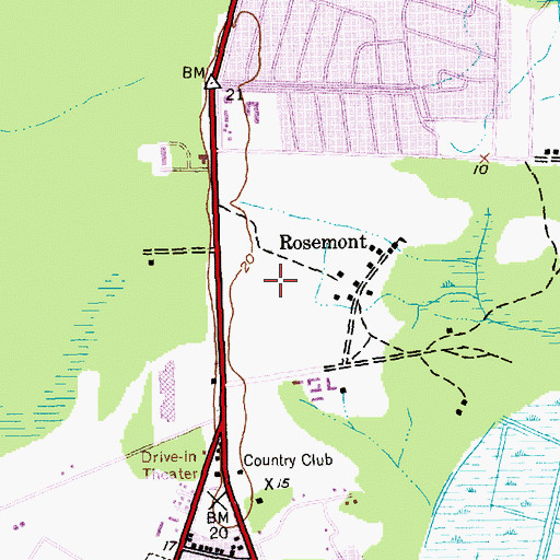 Topographic Map of Plantation Plaza, SC
