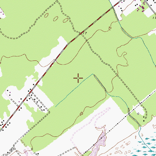 Topographic Map of Seaside Farms Shopping Center, SC