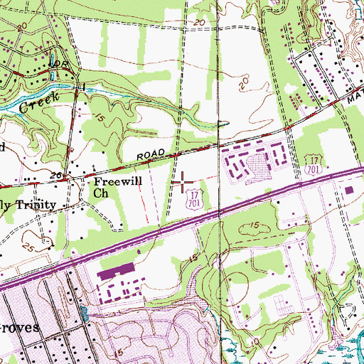Topographic Map of Shelmore Shopping Center, SC