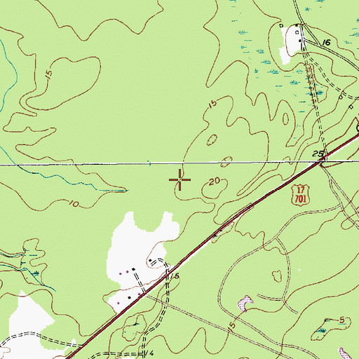 Topographic Map of Shoppes at Park West, SC