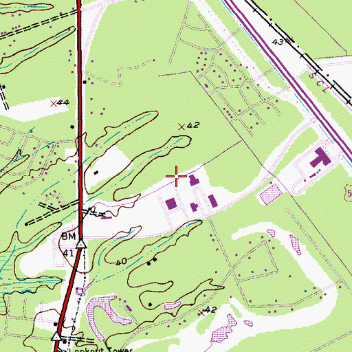 Topographic Map of Coastal Carolina University Indigo House, SC