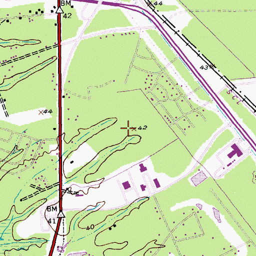 Topographic Map of Coastal Carolina University E Craig Wall Sr College of Business Administration, SC