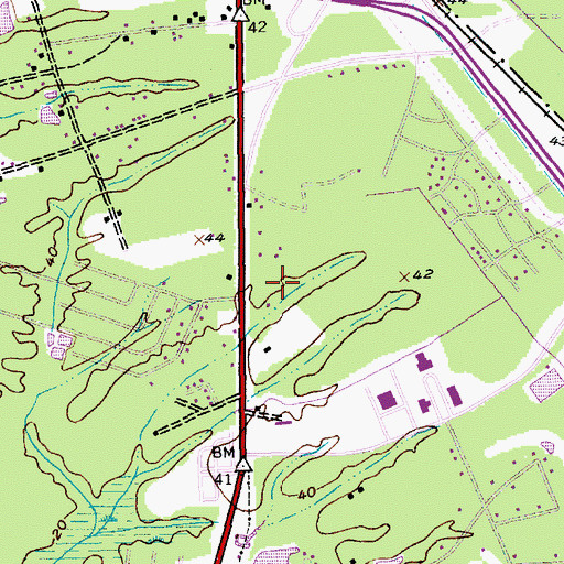 Topographic Map of Coastal Carolina University Winyah House, SC