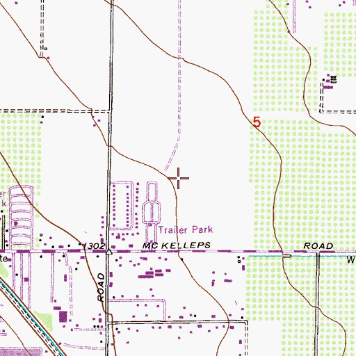 Topographic Map of Homestead, AZ